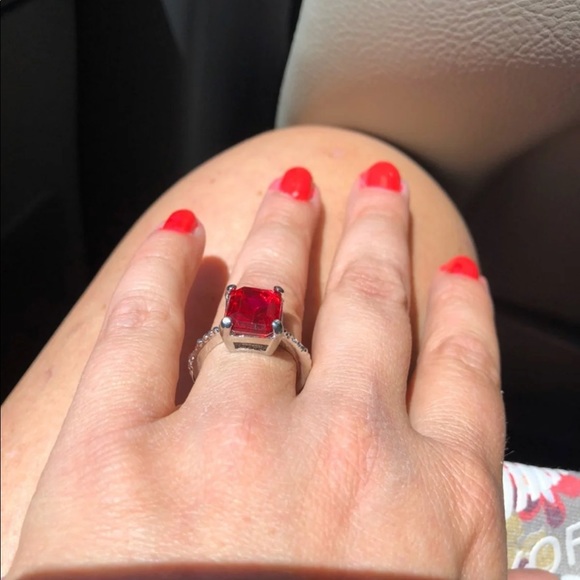 Size 9 Ruby Red Ring Brand New - Picture 5 of 6